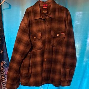 Dickies Dark Plaid Shirt Jacket